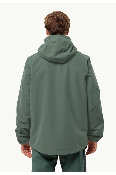 Jack Wolfskin 1111142_4311_005 Stromy Ponıt Jachetă de ploaie pentru exterior Verde