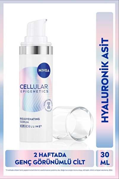 NIVEA Cellular Epigenetics Rejuvenating Yaşlanma Karşıtı Cilt Serumu 30ml,Dolgunlaştırıcı,Hyaluronik Asit