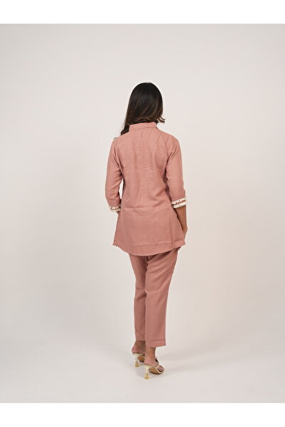 Lehar Pink Blossom Embroidered & Sequinned Co-Ord Set