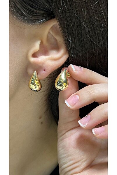 kuyumcu nurettin 1,80 gr (Gram) Göz Yaşı Damla Küpe 14 Ayar Altın