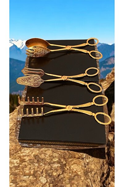 LeesHome New Gold Serving Pasta Salad Sandwich Pasta Tongs Set