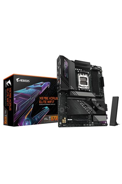 Gigabyte Placa de baza GIGABYTE X870E AORUS ELITE WIFI7, AMD X870E, AM5, ATX, DDR5