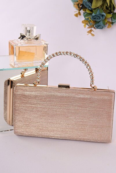 weem bag إليسارا EB0750 |   حقيبة سهرة بمقبض حجري مربع أنيق من سندريلا