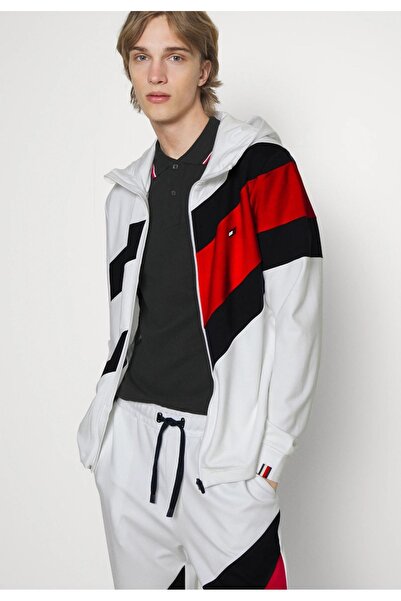 Tommy Hilfiger Colobloked  Hoody Renkli Fermuarlı Sweatshirt