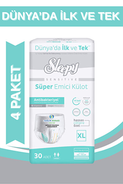 SAĞLIK DURAĞI sağlıklı yaşam SLEEPY Külotlu Hasta Bezi Xl (EXTRA BÜYÜK BOY) 1...