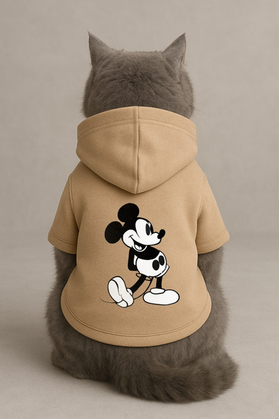 Monopetz Kapişonlu Sweatshirt Köpek Ve Kedi Kıyafeti - 2kg Ve Altı - Pudra Mi...