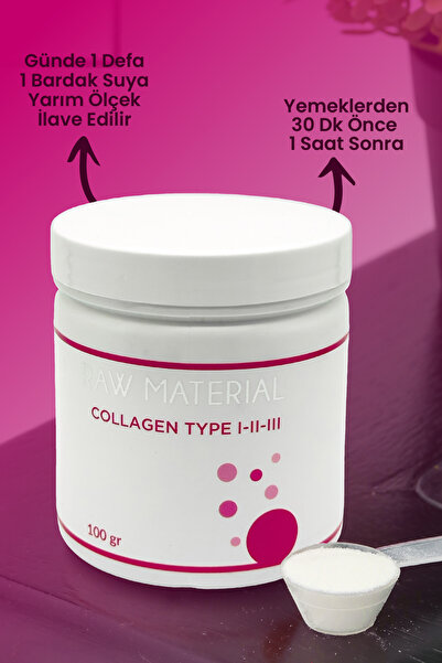RAW Material Collagen (TYPE I-II-III) 100 gr