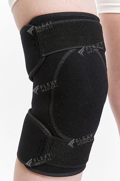 Flexy Medical Athlete Knee Brace Pad Supported Knee Bandage - Athlete Impact Protector Knee Sleeve - Knee Pain, Sports, Muscle, Joint