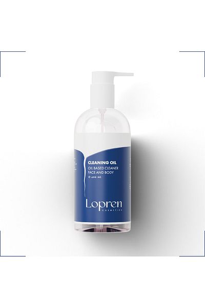 Lopren زيت تنظيف ذو أساس زيتي للوجه والجسم - تنظيف مزدوج المراحل، خالي من العطور 400 مل