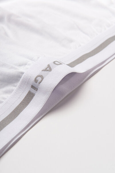 Dagi White Long Leg Modal Boxer