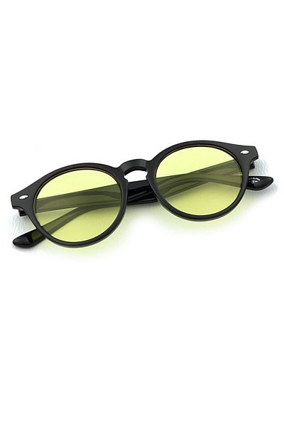 Aqua Di Polo 1987 نظارات شمسية نسائية صفراء APSS 067221