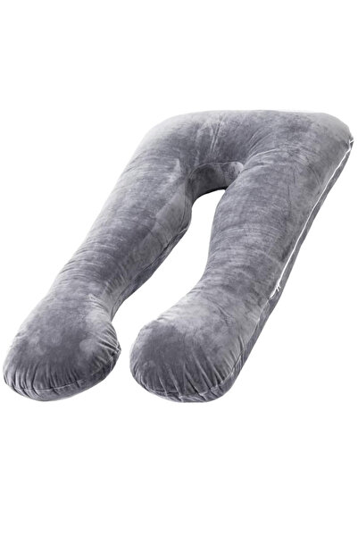 Infiniteea Pernă de sarcină 3 în 1, multifuncțională, suport pentru alăptare, formă de U, gri