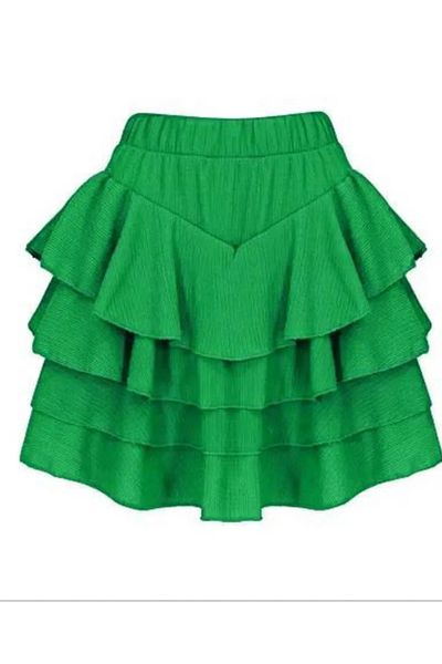 La Querta Fusta pantaloni scurți de vară din țesătură din viscoză PUQQA