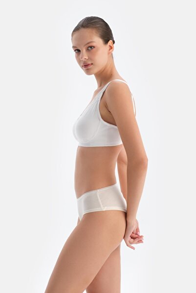 Dagi Λευκό Missy Lace Λεπτομερές σουτιέν χωρίς καλάμι