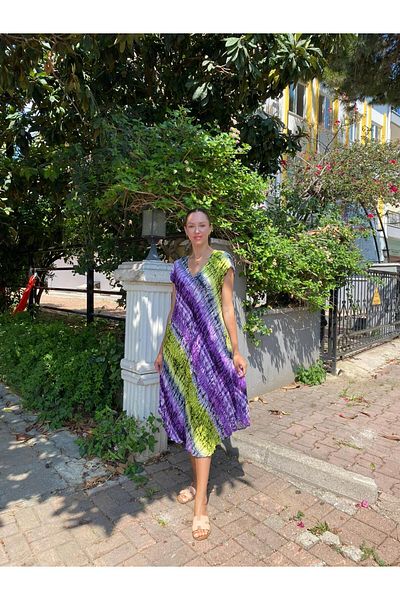 Lunaberry Rochie Bohemian Vintage Swimwear pentru femei Eid 38-46 MĂRIME UNICA Vârste de vară Patchwork din viscoză