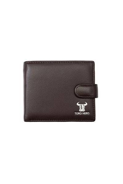 Toro Nero Portofel bărbătesc din piele naturală maro Vita Opzioni, protecție RFID
