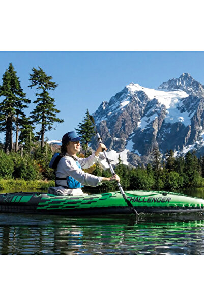 Intex Challenger K1 Tek Kişilik Şişme Kayak – Tek Kişilik | Dayanıklı PVC | Hafif & Taşınabilir