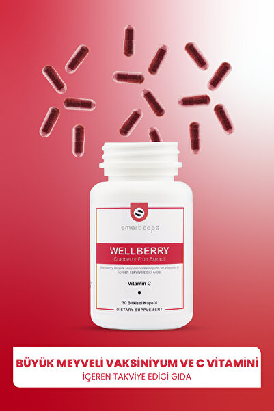 Smartcaps Wellberry Cranberry 30 Kapsül