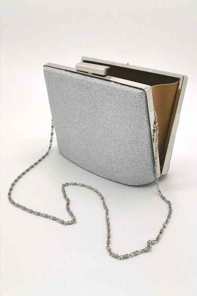 NAZART Geanta de seara Cupra Silver