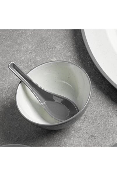 cc bin shihon 40-Piece Premium Melamine Dinner Set for 6 Persons with Colored Edges Microwave and Dishwasher Safe