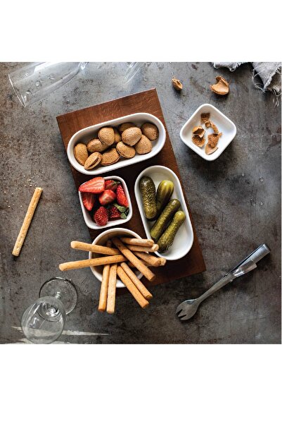 BONNA EXPERİENCE Mood 35cm Dikdörtgen Stand Ve Porselen Seti