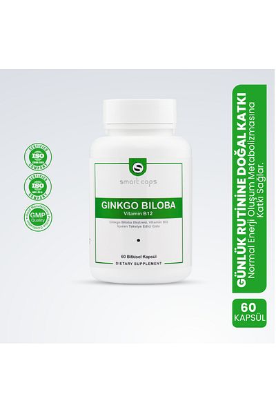 Smartcaps Ginkgo Biloba B12 60 Capsules