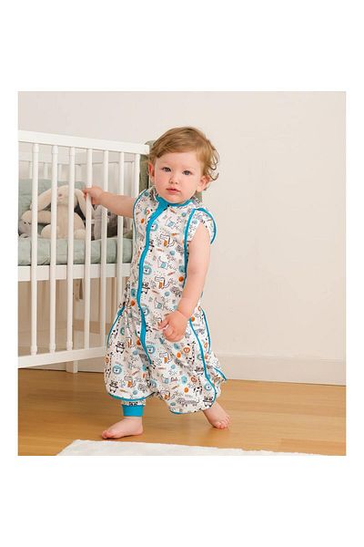 Owli Sleep Gour 0.3 Tog Safari Baby Swaddle / Sleeping Bag, 0-36 Months