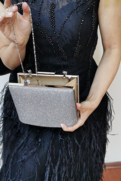 NAZART Geanta de rochie de seara afumata Cupra