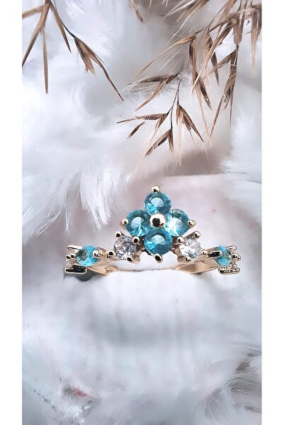 Serenity خاتم فولاذي على شكل زهرة للنساء