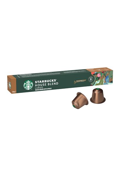 Starbucks Starbucks Nespresso House Blend Lungo Capsules, 57g, Pods (10 Pods)