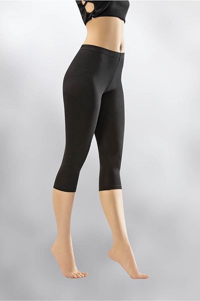 KOTA Γυναικείο κολάν Lycra Capri μαύρο κολάν κάτω από το γόνατο