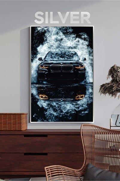 bds art sanatı evinize taşır Su ve Ateş BMW LED Işıklı Cam Tablo