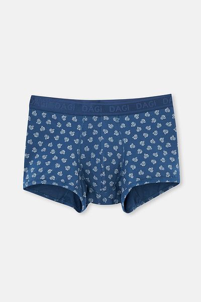 Dagi Boxer Micro Modal cu model albastru închis