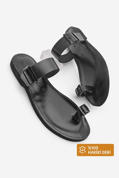 Marjin Schwarzer Parve Günyetçili Ryslik Black Creek Deeper Lederband-Günyetçili-Kragen für Damen