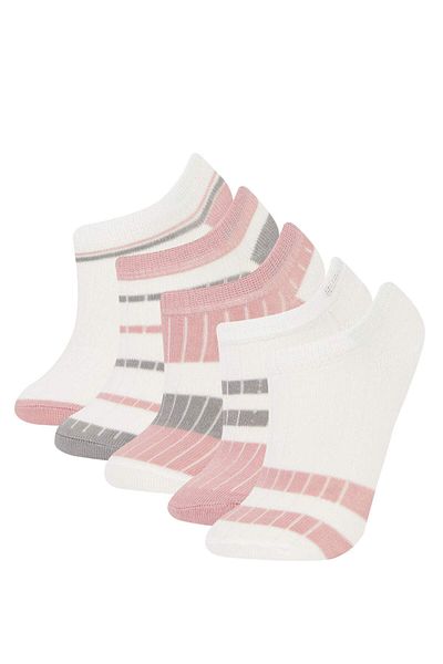 DeFacto 5-teilige Baumwoll-Booties-Socken für Mädchen E6059a8