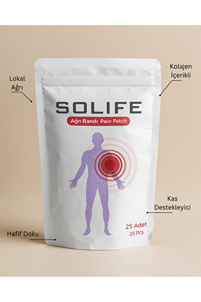 SOLIFE Transdermal Patch Ağrı Bandı 25 Adet