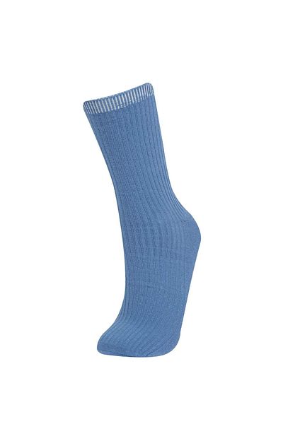 DeFacto Bequeme elastische 3-teilige lange Baumwollsocken für Damen E2044AXNS