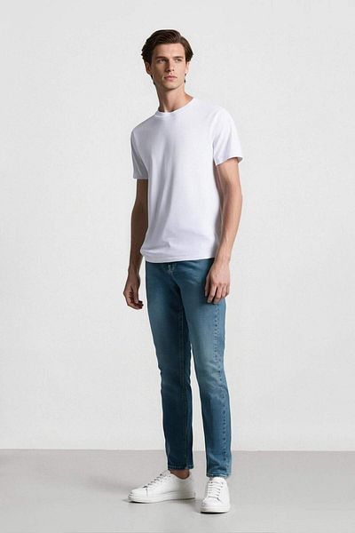 DeFacto Pedro Slim Fit Narrow Fit Regular Waist Narrow Leg Jean Pants E3366Ax25Sp