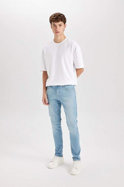 DeFacto Carlo Skinny Fit - Talie normală, picior extra îngust Jean D0025AX25SP