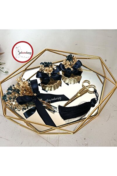 Gelincimherşey Призматично огледално украсено с шокиращо цвете тъмносиньо зла...