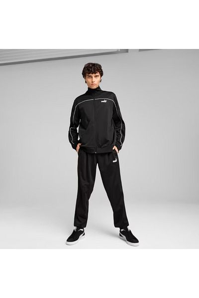 Puma Трикотажні костюми середнього розміру з довгим рукавом, коміром-стійкою, застібкою-блискавкою, боковою кишенею, регулярний крій
