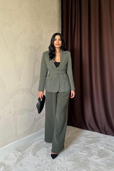 modamtn Khaki Pocket Flap and Belted Jacket