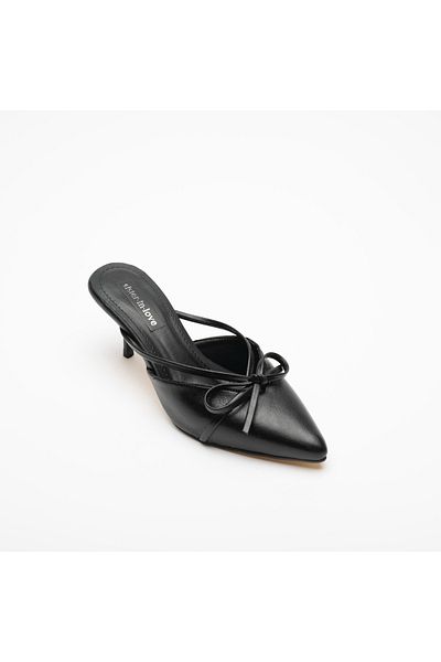 Sister in Love Fiorella Ribbon Detailed High Heel Women's Slippers Shoes
