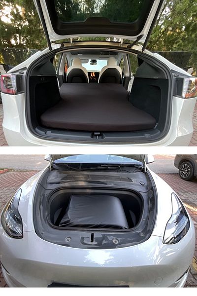EmAyCenter Luxury Foldable for Tesla Model Y, Always Ready, Camping Bed