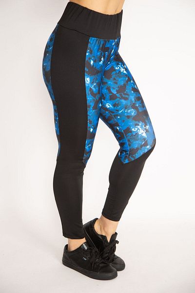 Şans Pantaloni cu jambiere sport slim-fit pentru femei de mărime mare 65n35240