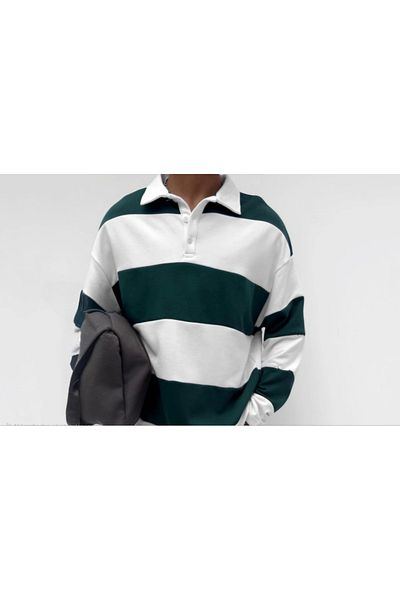 modamtn    Unisex Three Thread Piece Collar Sweatshirt - Green