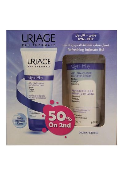 Uriage Gyn-Phy Refreshing Intimate Cleansing Gel 200 Ml Promo (1+50% On 2Nd )