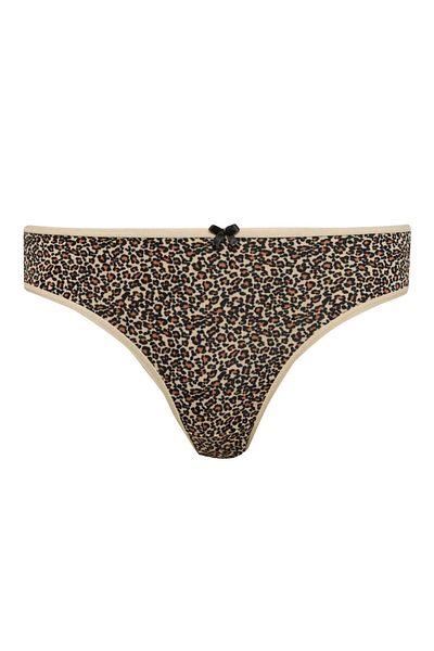 DeFacto Pachet de 3 chiloți slip cu model leopard pentru a se îndrăgosti - E4882ax