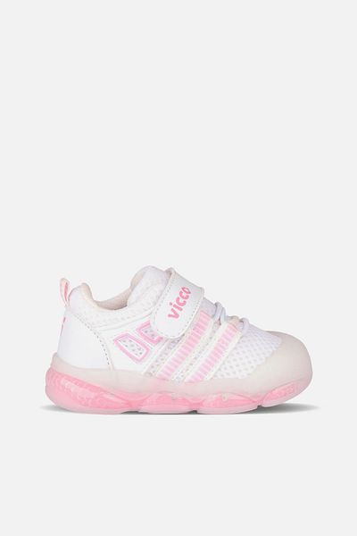 Vicco 346.E24Y.150 Orante Children's First Step Shoes White Pink