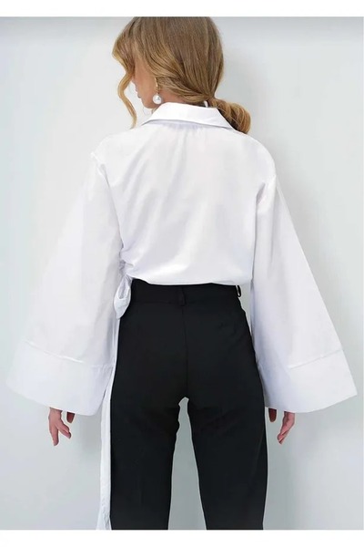 lesclees Španělská košile s páskem v pase